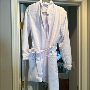 Abercrombie & Fitch White Long Sleeve Dress